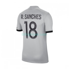 Billige Fotballdrakter Paris Saint-Germain R.Sanches 18 Bortedraktsett 2022/23 Kortermet